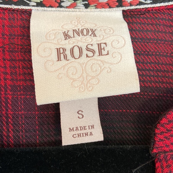 Knox Rose Buffalo Plaid Tunic Dress - Picture 2 of 4